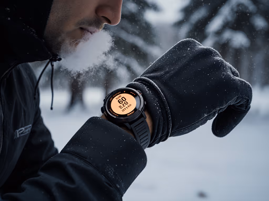 cold-weather_trail_runner_checking_gps_watch_with_gloves