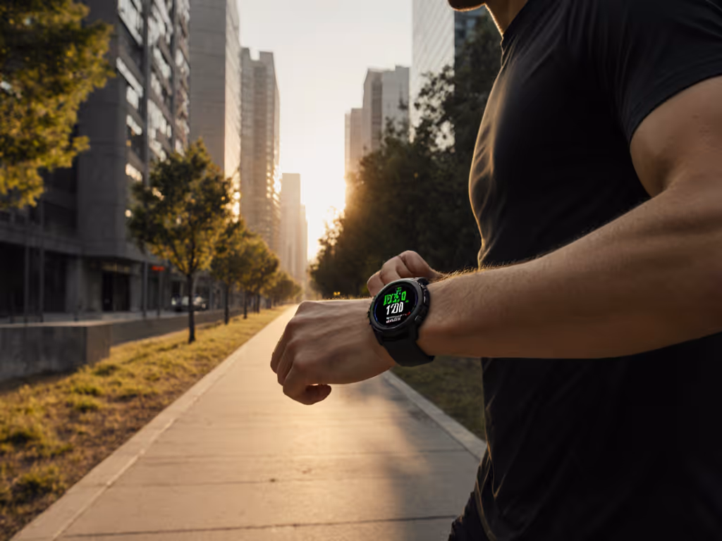 urban_trail_runner_using_gps_watch_for_navigation