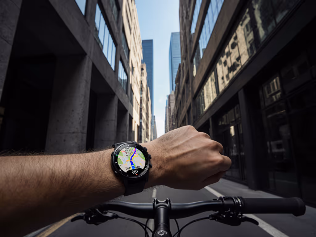 GPS Watch for Cyclists: Works in Urban Canyons