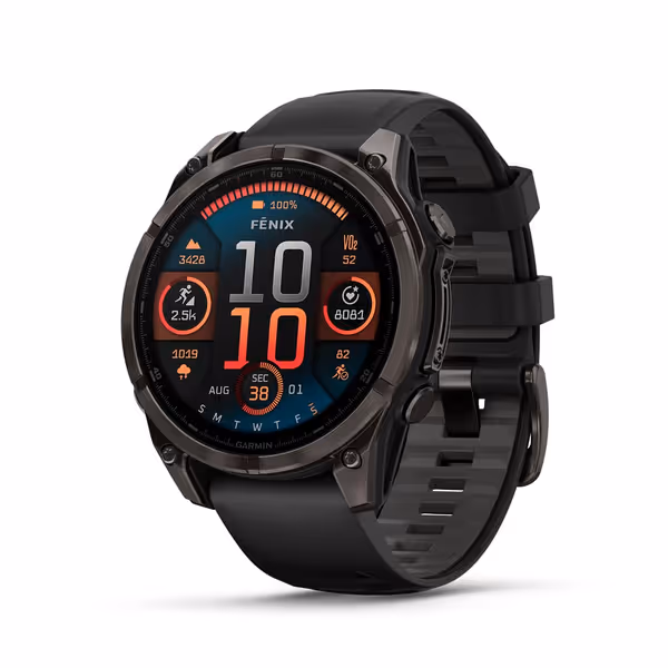 Garmin fēnix® 8 - Carbon Gray DLC Titanium