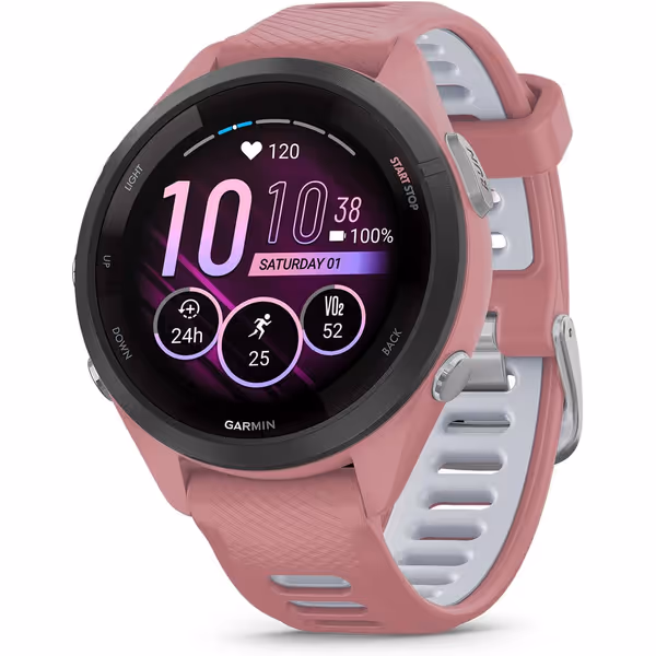 Garmin Forerunner 265S, Light Pink and Powder Gray